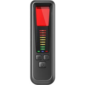 Hidden Camera Detector (RF Scan + Red-Lens), Bluetooth/GPS Tracker & Audio Bug Finder, Door-Handle Vibration Alarm, Mini TSA-Compliant 3-Button Privacy Tool for Hotel, Airbnb, Travel & Home