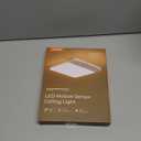 FULEN Motion Sensor Ceiling Light Fixture, Cordless Closet Light Battery Operated, Rechargeable Magnetic Mount LED Shower Light for Bathroom,Stairs,Garage,Hallway, Color Change, 2 Pack (White)