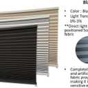 RV Window Shades, Blinds, 32'' W X 24'' H, Privacy Shades for motorhomes- Easy Installation, UV Protection, Light Blocking for Camper Vans, dim Out Black Fabric (Black Blackout, 26 * 38)