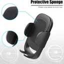 Car Cell Phone Holder Mount for Jeep Wrangler (2007-2024) JL JK 4XE Gladiator (2020-2024) Rubicon Sahara JKU Sport S Mojave X Accessories Circular Air Vents Cellphone Mobile Phone Stand Mini Cooper