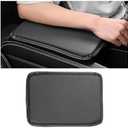 Mandark Car Center Console Pad, Carbon Fiber Leather Vehicle Armrest Storage Box Cover, Non Slip Automotive Interior Arm Rest Seat Box Protection Mat, Universal for Most Cars