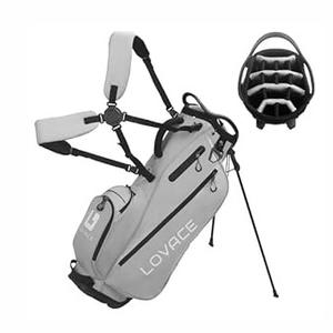 LOVACE 14 Way Golf Stand Bag, Lightweight Golf Bag with Stand for Men and Women (Gray)