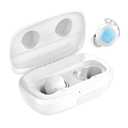 Tribit Wireless Earbuds, 110H Playtime Bluetooth 5.3 IPX8 Waterproof Call Noise Reduction Bluetooth Earbuds Headphones with Mic Earphone in-Ear Wireless Earphones, Flybuds 3 White