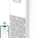 WELOV Smart Air Purifiers for Home Large Room, Smart WiFi Alexa Control, 1570 Sq. Ft. Coverage, PM2.5 Monitor, H13 True HEPA Air Purifiers for Pets Capture Pet Hair Dander Pollen Smoke Dust, P200 Pro (White)