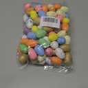 100 Pcs Sparkling Foam Easter Eggs 2 X 3cm DIY Fake Egg Artificial Foam Bird Eggs Garden Bird Nest Decor Easter Party Decorations Home Decor