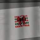 IRTAGANNY Red and Green Coquette Bow Christmas Kitchen Towels, Preppy Xmas Dish Tea Towels for Kitchen, Retro Holiday Christmas Bowknot Decorative Hand Towel for Bathroom, 16x24 Inch