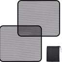 ZATOOTO Car Window Shades Car Window Shade for Baby Transparent Sun Blocker UV & Anti-Glare Protection for Camping, Napping, and Relaxing Auto Covers 2 Pack,15.75 * 13.78 in