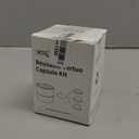 Nessus Reusable Pod Kit for Nespresso Pods Vertuo, Reuse Old Coffee Pods for Nespresso Vertuo: 100 Pcs Aluminum Foil Seal Lid, Holder, Brush, Refillable Vertuo Plus Next Capsule Machine(No Pods Come) (Black)