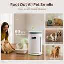 Provirtec Pawtent Pro New Pet Air Purifier, No More Pet Odor & Wet Dog Smell, End Dander Allergies & Floating Fur, 2-Year Filter Life Cuts Extra Maintenance Expense, Auto/Sleep Mode for Home, 2500 ft