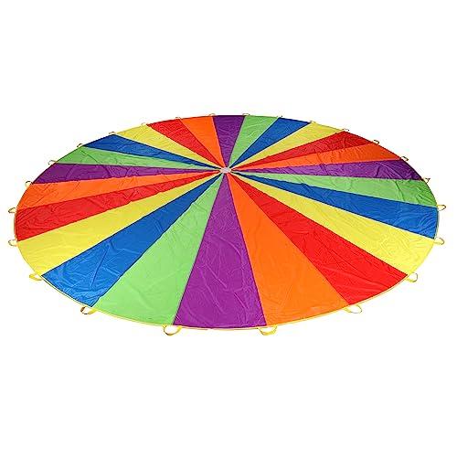 Sonyabecca Play Parachute for Kids Tent Cooperative Team Building Birthday Games Gift for Boys and Girls (20ft)