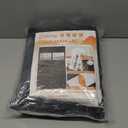 Magnetic Insulated Door Curtain Fits 36"x80" Doors - Thermal Door Cover for Winter with Clear Window, Window Insulation Kit & Doors Draft Stopper to Keep Cold Air Out for Front Doorway Home - Black