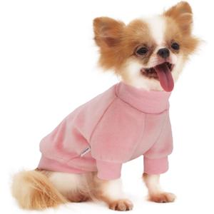 LOPHIPETS Small Dog Sweatshirt - Lightweight Cold Weather Coat - Fits 10-14 lbs - Shih Tzus, Mini Poodles, Bichons - Pink, Size: X-Large