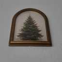 Christmas Decorations - 11" x 13.8" Christmas Tree Framed Wall Art Picture Painting Artwork - Indoor Vintage Rustic Unique Christmas Gifts Presents Decor For Table Wall Farmhouse Mantel Home Office