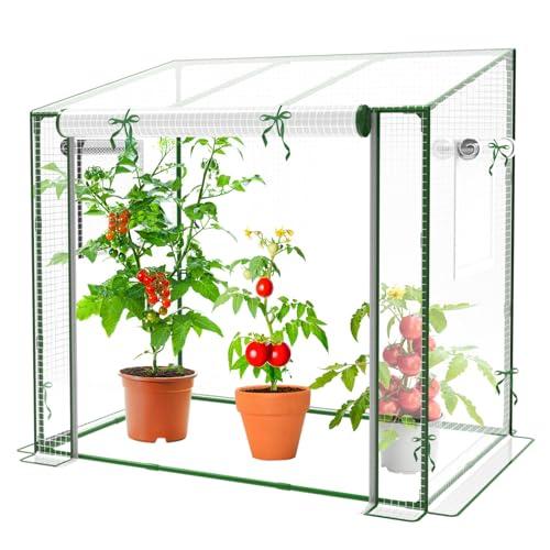 Mini Greenhouse, 47.2”(L) x31.5”(W) x47.2”(H) Greenhouses for Outdoors and Indoor, Durable Green House Kit with Window, Thicken PE Cover, Clear Mini Portable Garden Plant Green House