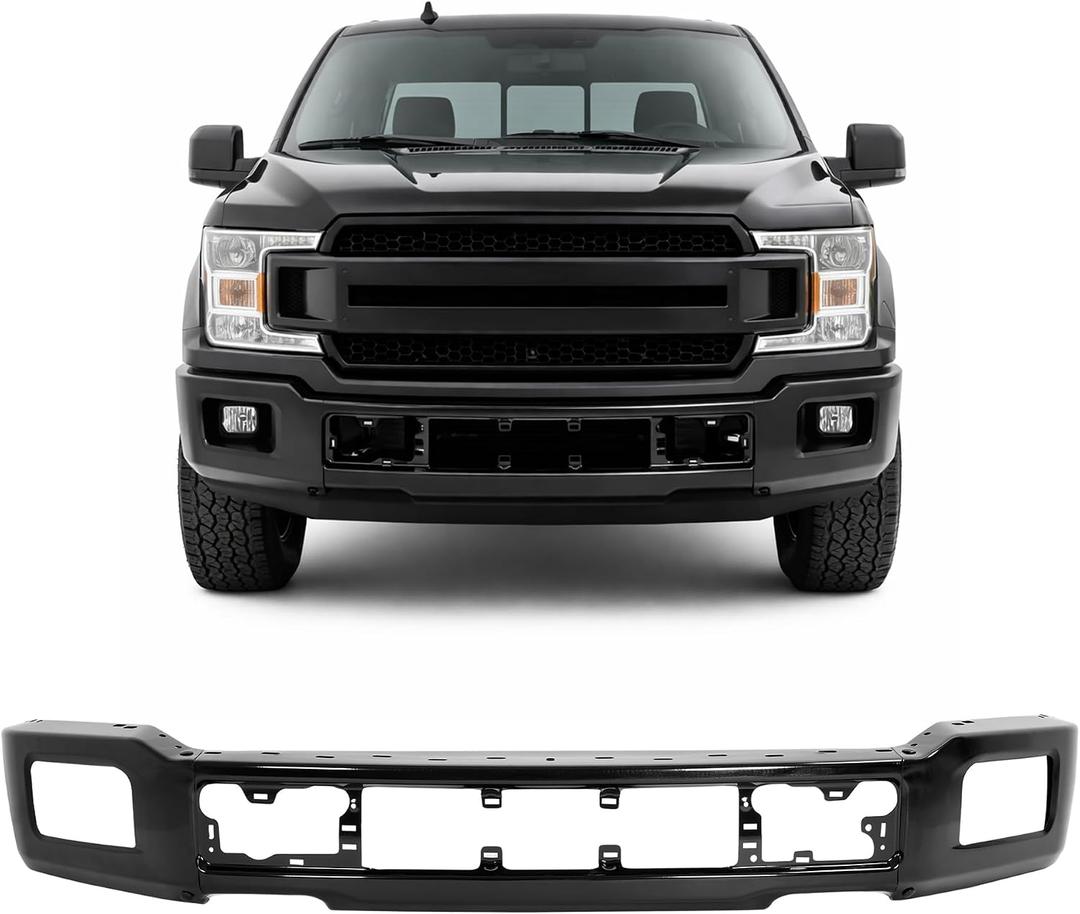 ALMULOO 3 PCS Front Bumper Face Bar Compatible with 2018-2020 Ford F150