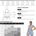 Fisoew Womens Tennis Dress with Built in Shorts and Bra Summer Backless Halter V Neck Yoga Golf Workout Athletic Mini Dresses, L
