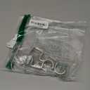 Double Curtain Rod Bracket,2 Pack Metal Curtain Rod Holders for Wall,Sturdy Curtain Rod Brackets for 1 Inch Curtain Rod,Silver Wall Mounted Curtain Rod Hooks for Bedroom Living Room Patio