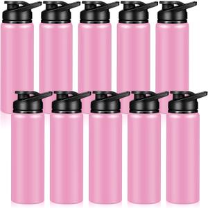 Mimorou 25oz Reusable Aluminum Water Bottles Bulk Multicolor Outdoor Sports Water Bottles for Travel, Gym, Hiking, Cycling, Camping, Fishing, Snap Lid