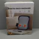 Shiatsu Back and Neck Massager for Pain Relief Deep Tissue, Up and Down Rolling Back Massager with Heat, 3D Kneading Massage for Office Home Car, Birthday Gifts for Women Men Mom Dad (Gray)