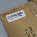 6 Pack Patio Outdoor Chair Cushions with Ties, Seat Pads Mat, Waterproof Removable Cover, Comfort Memory Foam Nonslip for Garden Deck Picnic Beach Poo