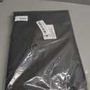 NLMUVW Vinyl Tablecloth with Flannel Backing 100% Waterproof Rectangle PVC Table Cloth Oil Proof Wipe Clean Table Cover for Dining Party Camping Outdoor, Black, 60 X 70 Inch