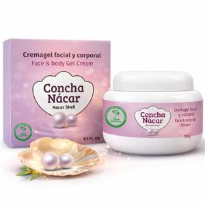 HIGH SUPREME Concha Ncar (Mother of Pearl) Face & Body Gel Cream  8.5 fl oz  With Collagen, Elastin, Vitamin E & Glycerin  Nourishing & Radiance Support  100% Natural Ingredients