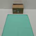 TidyFriend 3 Pk Pee Pad Holder Tray for 30 x 23 Pee Pads with Corner Lock Holes, Raised Edges, Non-Spill, Easy to Clean Silicone Dog Potty Tray Holder, For Indoor Floor Protection (Turquoise)