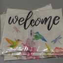 6 x Spring Summer Garden Flag 12x18 Inch, Flowers Birds Dragonflies Flag | Double Sided Colorful Seasonal Yard Outdoor Decoration