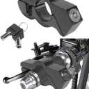 Motorcycle Lock,Car Accessories Throttle Lock,Motorcycle Locks Anti Theft,Motorcycle Brake Lock,Motorcycle Wheel Lock,Motorcycle Locks,Suitable for Motorcycles,Mopeds, ATV,Bicycles,Etc (Black)