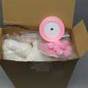 8 Sets One Silly Goose Birthday Decoration 15.7 Inch Soft Silly Goose Stuffed Animal Hat with Wood Table Decor for Birthday Party Decoration (Pink)