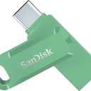 SanDisk 256GB Ultra Dual Drive Go USB Type-C Flash Drive - Up to 400MB/s, Absinthe Green - SDDDC3-256G-G46AG