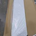 BTEXPERT 6-Foot - 72" Long White Granite Plastic Folding Seminar Training Table Portable 18" Wide Narrow, 29" High, Events Indoor Outdoor Lightweight Set of 2