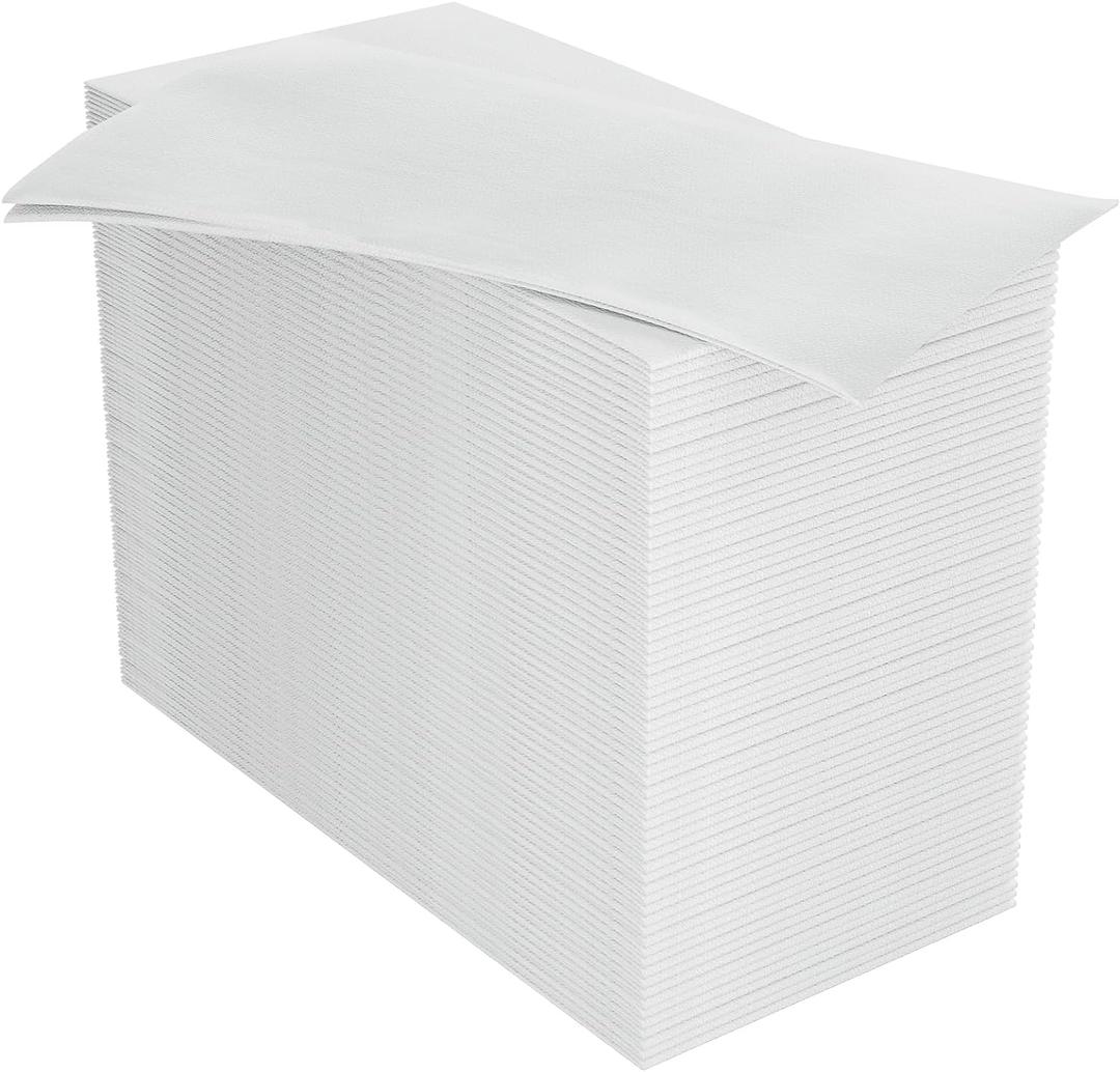100PACK Disposable Hand Towels for Bathroom, Soft and Absorbent Paper Guest Towels Disposable Decorative Bathroom Hand Napkins for Kitchen, Parties, Weddings, Dinners