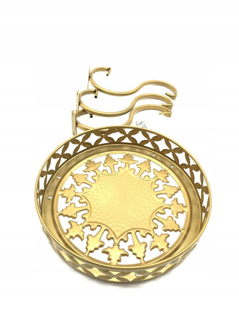 IGNPION 1pc Art Metal Plant Stand Plant Pot Display Holder Flower Potted Holder Rack for Indoor Outdoor,Gold 