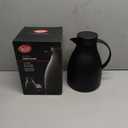 TableCraft 12667, 50 oz (1.5 L) Plastic Coffee Carafe with Glass Liner, Black Frosted Vacuum Insulated Coffee Dispenser with Push Press Lid, Lightweight, Ideal for Diners, Cafes & Restaurants