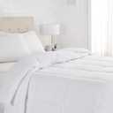 Amazon Basics White Down Alternative Comforter and Duvet Insert with Corner Tabs, Machine Washable, Full/Queen, Light