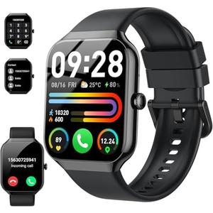 Amazon.com: Smart Watch(Answer/Make Call), 1.96" HD Smartwatch for Men Women, 2025 Fitness Activity Tracker with Heart Rate/Sleep Monitor/Pedometer/110+ Sport Modes, IP68 Waterproof Fitness Watch for Android iOS : Electronics