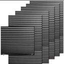 FabuBlinds 6-Pack Temporary Blackout Pleated Shades for Windows, Fabric Pleated Blinds with Adhesive, No Tools No Drilling Free Cut Size Room Darkening Shades (Light Filtering - Black 35x71inch)