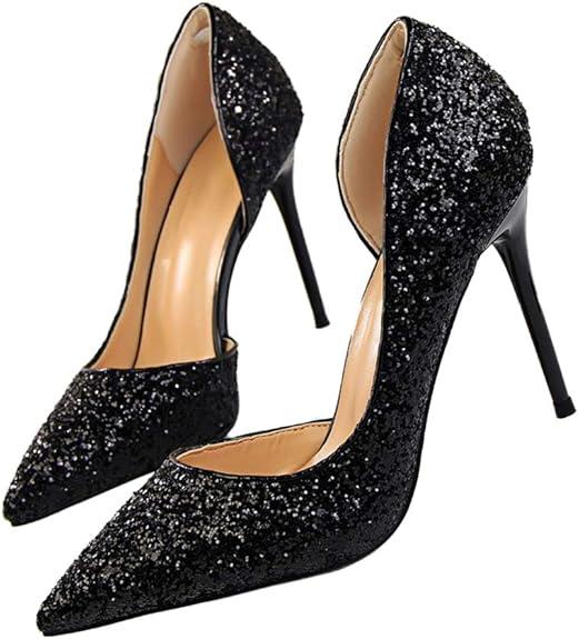 Dress First Womens Fashion Closed Toe Classic Pumps, Black, Size: 10