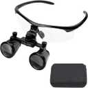 Dental Surgical Loupe Binocular Magnifier Magnification 3.5 X Working Distance 280-380mm Burgundy Sport FramePure Black Version