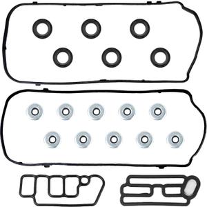 VS50773R Engine Valve Cover Gasket Set Kit & 15845-R70-A01 Solenoid Valve Gasket for Honda Accord Odyssey Pilot Ridgeline Acura MDX RDX RL TL TSX ZDX 2008 2009 2010 2011 2012 2013 2014 2015 2016 2017