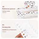 3PCS Halloween Hair Claw Clip Large Square Hollowed Shark Claw Clips for Thick Thin Hair Spider Web Pumpkin Ghost Skull Design Hair Clips Exquisite Matte Halloween Hair Accessories for Women Girls