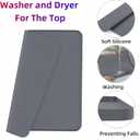 Washer Dryer Countertop,23.6"X23.6'' Silicone Washer and Dryer Covers for The Top ,Waterproof Dust Washing Machine Cover Protection Pad for Laundry Hamper Counter Storage Organization (2 Pack)
