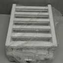 Smiry Shoe Rack, 5 Tier Bamboo Shoe Organizer, Stackable Free Standing Wooden Shoe Storage Shelf for Closet, Entryway, Front Door Entrance, White