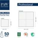 PAW - 50 Pieces Airlaid Paper Linen-Feel Napkins 16" x 16", Monocolor Disposable Cloth-Like Napkins, Elegant Silver Dinner Napkins for Kitchen, Party, Wedding, Gatherings, Christmas