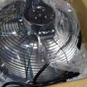 iLIVING 12" Wall Mounted Shutter Exhaust Fan, Automatic Shutter, with Thermostat and Variable Speed controller, 0.6A, 960 CFM, 1400 SQF Coverage Area Silver (ILG8SF12V-ST)