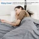 OIGAE Cooling Blanket for Hot Sleepers - Soft & Lightweight Summer Cold Blanket for Night Sweats | Perfect for Bed, Couch, Sofa (Grey, Twin 60" x 80")