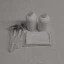 White Soap Dispenser Set, Contains Hand and Lotion Dispenser with Pump. Perfect for Guest Bathroom Decor. (White)