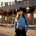 3 x Western Cowboy Party Decorations - West Rodeo Theme Decor Wild West Yee Haw Banner Hanging Swirls for Birthday Baby Shower Party Supplies