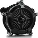 For harley davidson Sportster Air Cleaner filter street road glide M8 softail dyna 103 107 air intake Road King touring (OPS Black - Gray -Black spike, Model D : Softail 18up, Touring M8 17up)